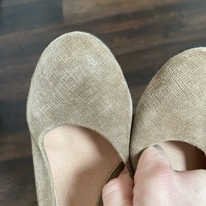 French sole wedges size 9
